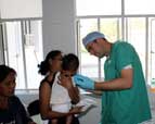 Surgical Mission: Dr. Morin, child and mother