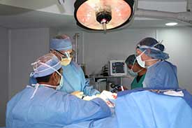 Surgical Mission - Dr. Morin in operation room