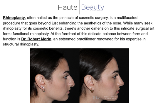 Breathing Easy, Looking Beautiful: Functional vs. Cosmetic Rhinoplasty